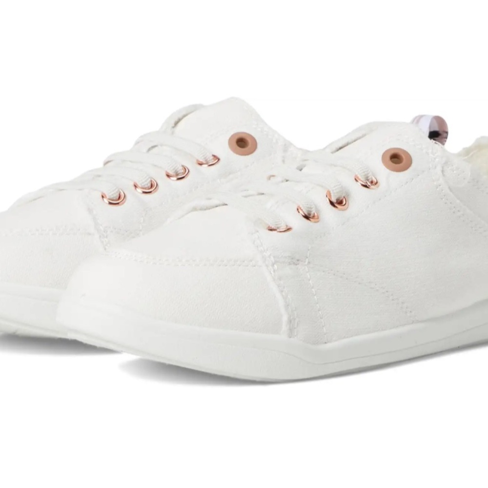 Vionic Women's White and Rose Gold Sneakers